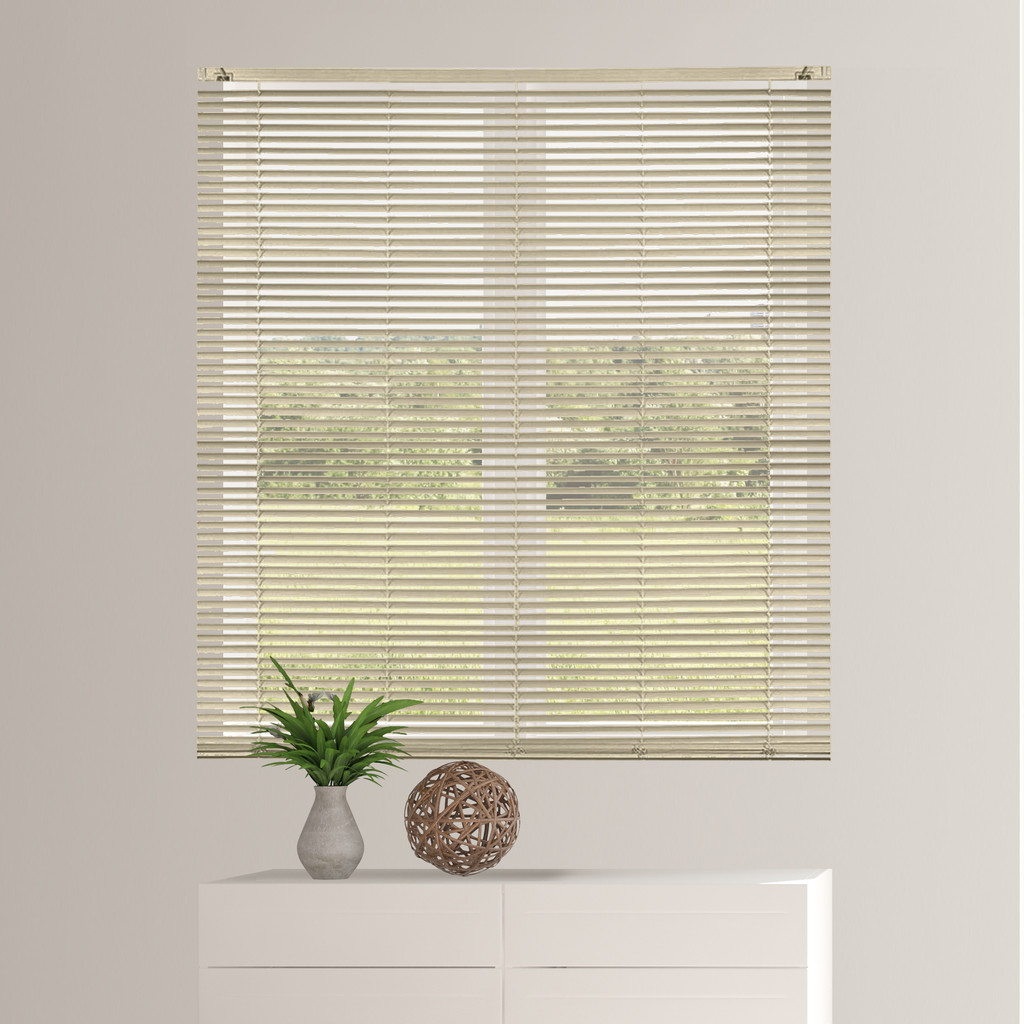 ตกแต่งบ้าน KASSA HOME มู่ลี่ PVC 1 นิ้ว รุ่น RF-M-001 ขนาด 120 x 130 ซม. สีครีม ส่งด่วน สั่งเลย