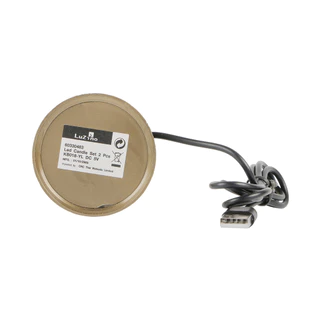 LUZINO เชิงเทียน USB LED รุ่น KB018-YL สีเหลือง
