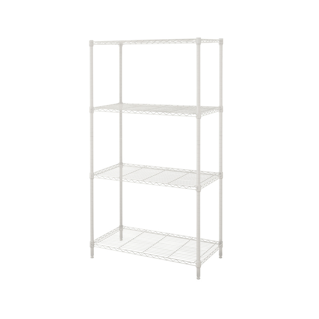 ชั้นวางของอเนกประสงค์ 4 ชั้น Rocky KASSA HOME รุ่น A2526-WH ขนาด 90 x 45 x 160 ซม. สีขาว