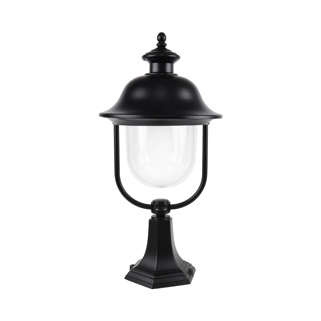 LUZINO โคมไฟหัวเสาภายนอก (1xE27)  VIETNAMESE รุ่น 0011-PF(BK) ขนาด 25.1 x 25.1 x 54 ซม. สีดำ