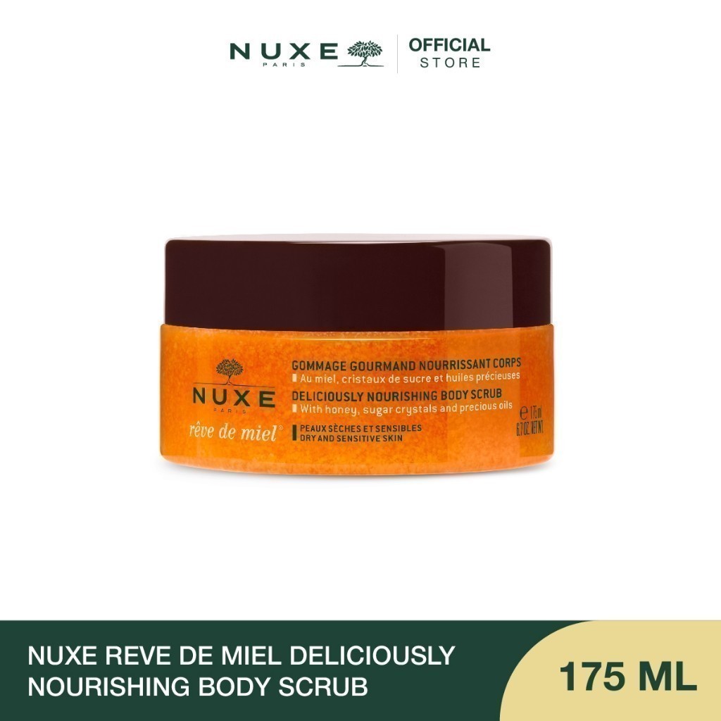NUXE REVE DE MIEL DELICIOUSLY NOURISHING BODY SCRUB 175 ml สครับผิวกาย ช่วยผลัดเซลล์ผิว