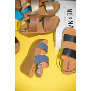 รองเท้าเเฟชั่นผู้หญิงเเบบเเตะส้นสูงรัดส้นเท้า No. 4631 NE&NA Collection Shoes