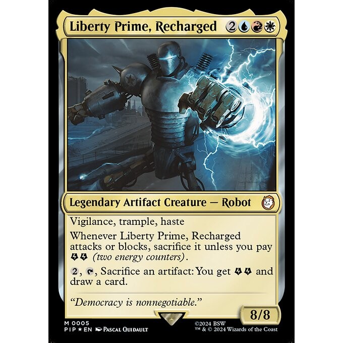 [Fallout] - [PIP] - (M) -[Liberty Prime, Recharged] -  [2024]