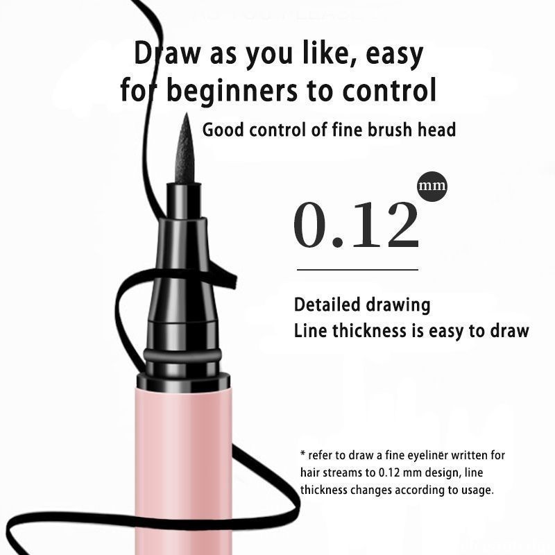 elegantedge กันน้ํายาวนานเหงื่ออายไลเนอร์ Non-stain Liquid Eyeliner แต่งหน้าปากกาหญิง