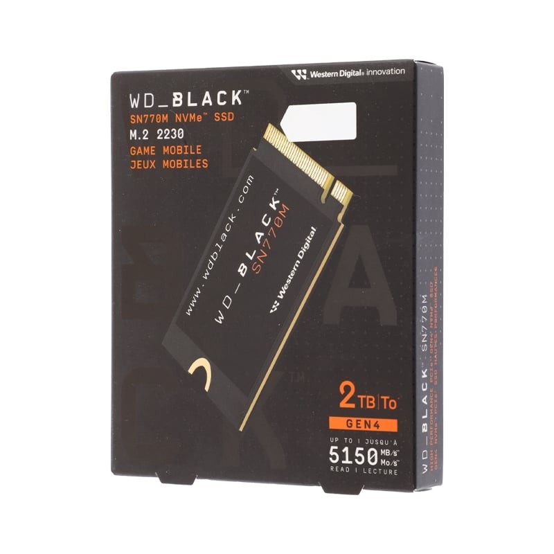 WD 2 TB SSD M.2 PCIe 4.0 BLACK SN770M (WDS200T3X0G) NVMe - A0156436