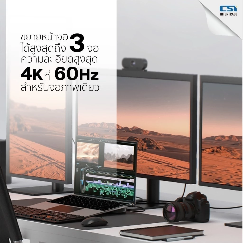 Belkin ฮับมัลติพอร์ต พอร์ตเชื่อมต่อ Connect Universal HUB USB - C 11-in-1 Pro Dock สำหรับ Windows Mac รุ่น INC014 thumbnail 6