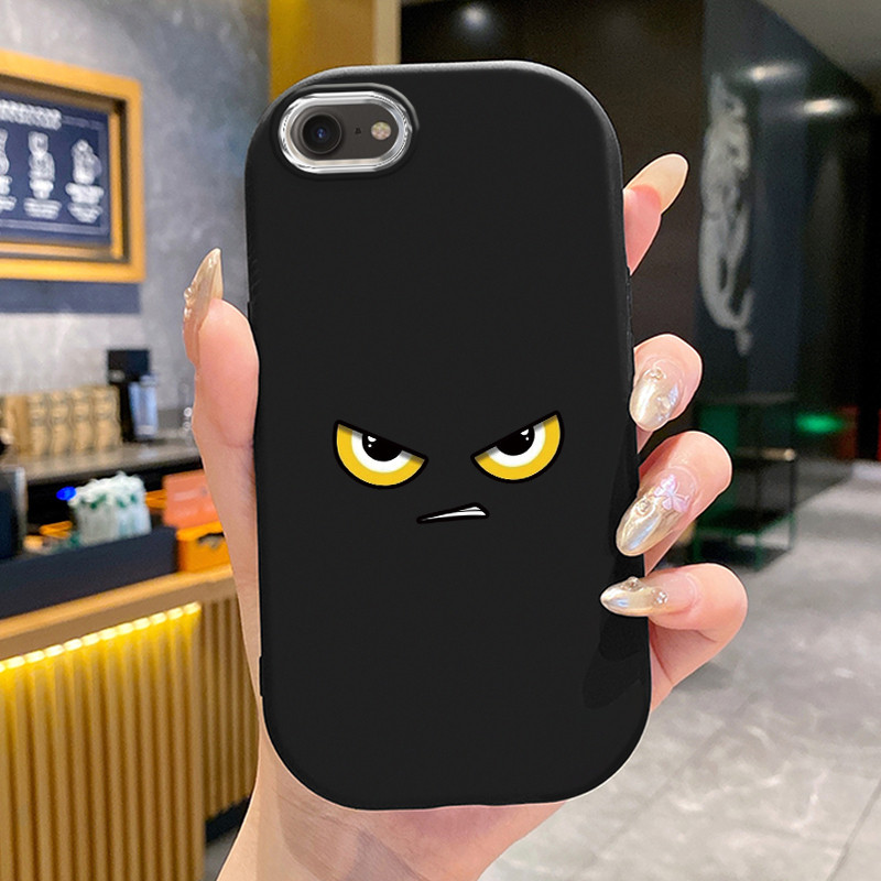 เคสสำหรับ iPhone 6 Plus 6s Plus 7 Plus 8 Plus X Xs Max Xr 11 Pro Max เคสโทรศัพท์ซิลิโคนที่มีรูปแบบตาน้อยที่สุด
