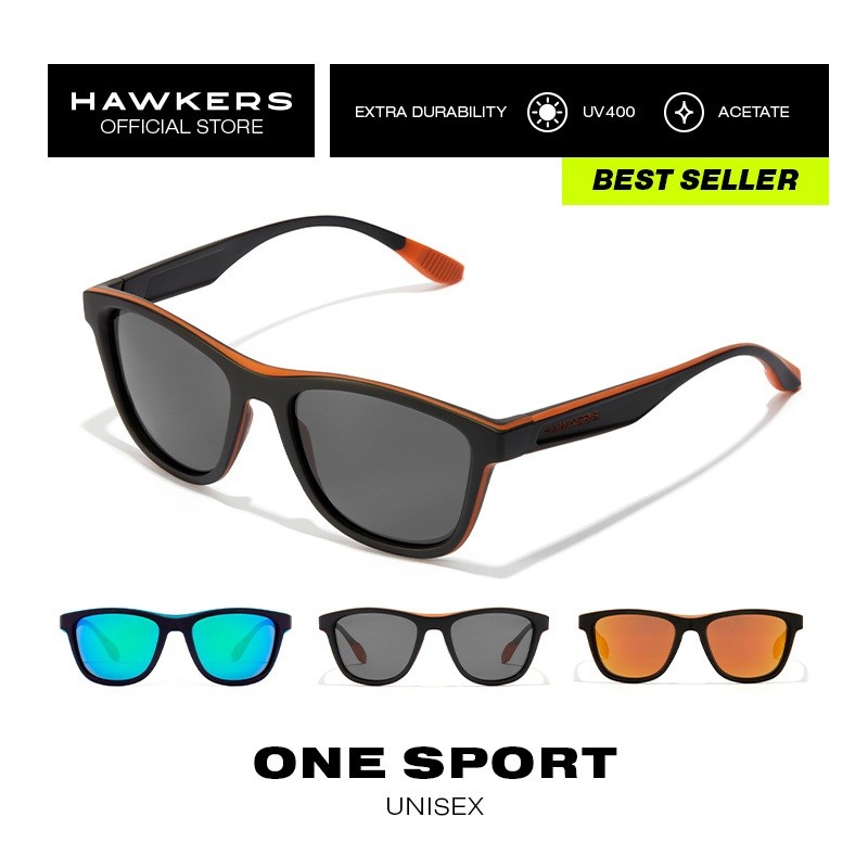 HAWKERS ONE SPORT แว่นกันแดด วินเทจ Polarized UV400 Unisex [ของแท้]