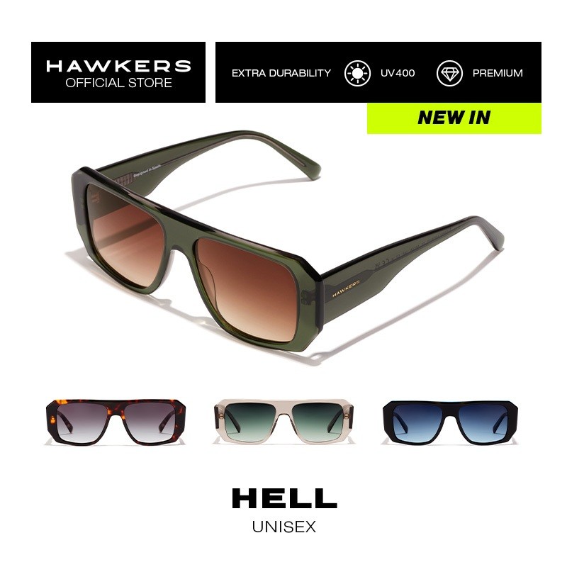 HAWKERS HELL แว่นกันแดด ยอดฮิต Polarized UV400 Unisex [ของแท้]