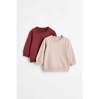 H&M(เอชแอนด์เอ็ม) ชุดเสื้อสเวตเตอร์คอตตอนแบบแพ็คคู่ เด็กอ่อน 0764758_11