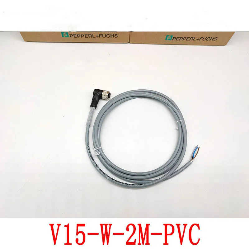 <0>1PCS สายเคเบิล PEPPERL+FUCHS ของแท้ใหม่ V15-G-2M-PVC V15-W-2M-PVC