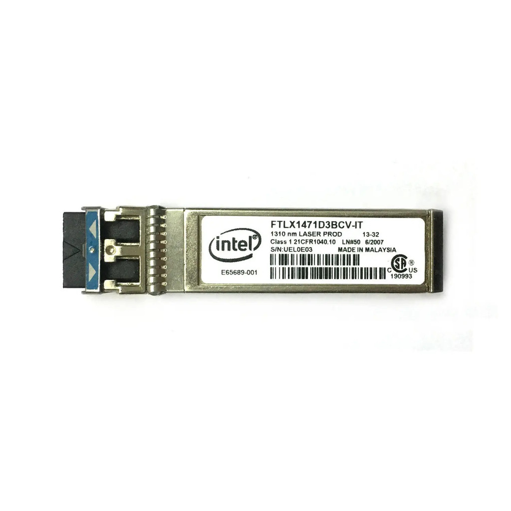 <0>ตัวรับส่งสัญญาณอีเธอร์เน็ต SFP+SM Intel E10GSFPLR FTLX1471D3BCV-IT สำหรับ X520-DA2/SR2