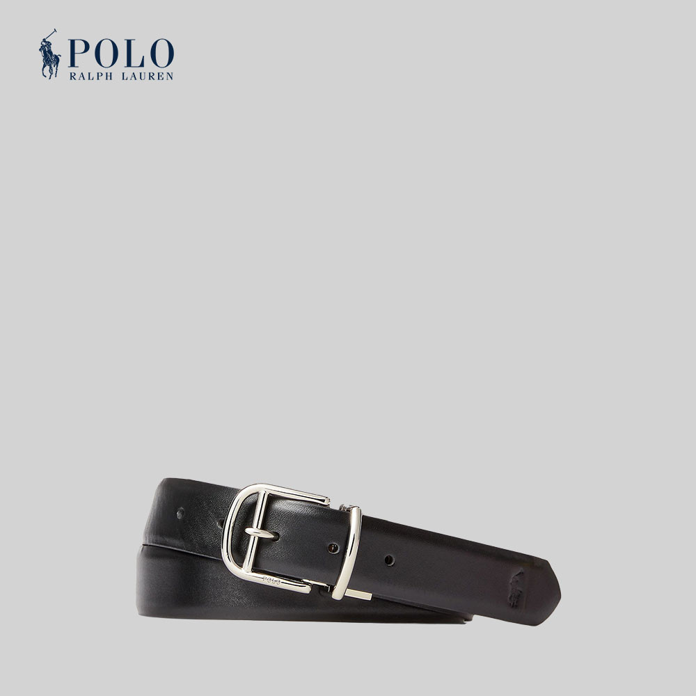 Polo Ralph Lauren เข็มขัดผู้ชาย Reversible Dress Belt รุ่น MAPOBLT0F320248 สีดำ