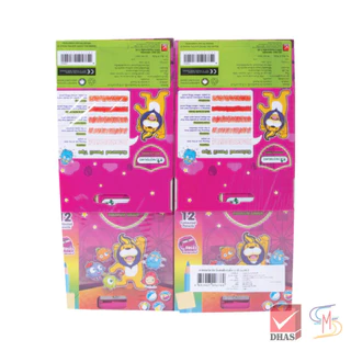 (แพ็ค 12 ) Master Art สีไม้ ดินสอสีไม้ แท่งสั้น 12 สี รุ่นซุปเปอร์ไบรท์ จำนวน 12 กล่อง