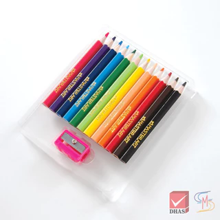 (แพ็ค 12 ) Master Art สีไม้ ดินสอสีไม้ แท่งสั้น 12 สี รุ่นซุปเปอร์ไบรท์ จำนวน 12 กล่อง