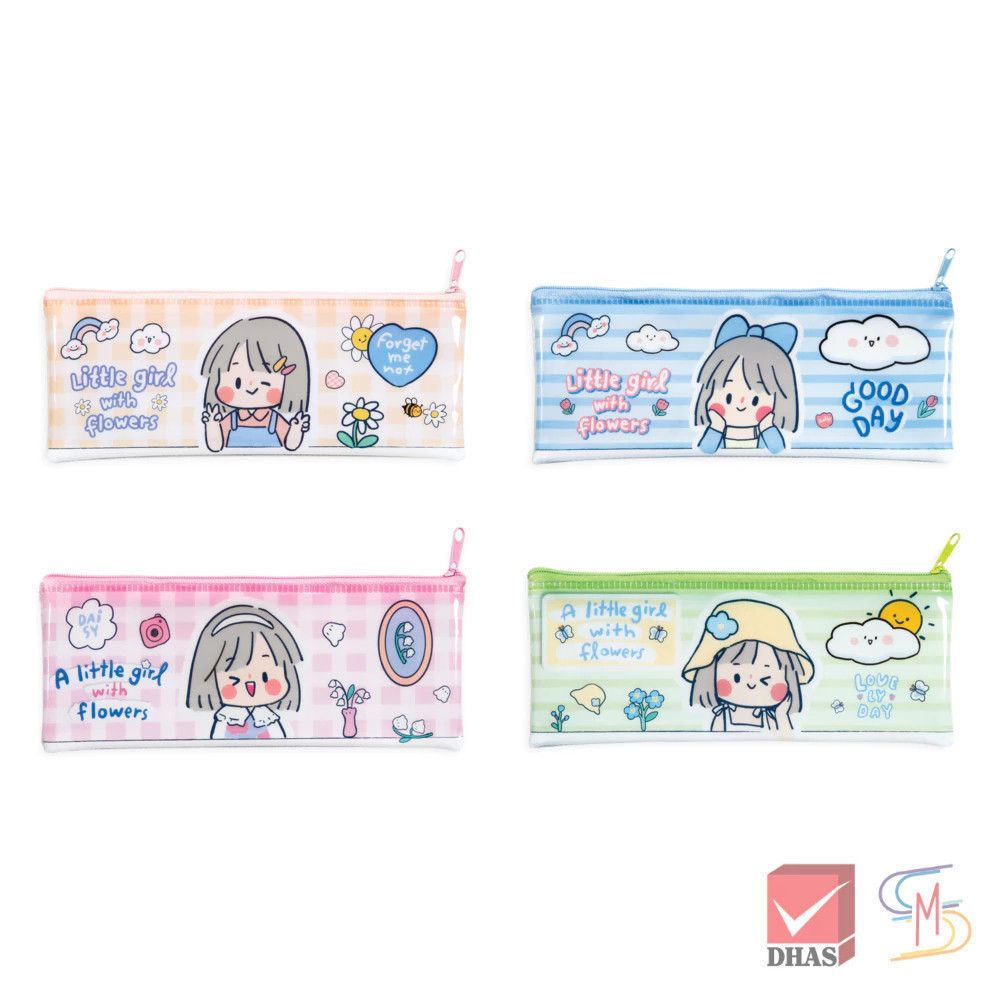 Master Art กระเป๋าดินสอแฟนซี กระเป๋าผ้า คละสี จำนวน 1 ชิ้น