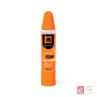 Elephant ตราช้าง กาว กาวน้ำใส STICKO 30 มล. แบบสองหัว จำนวน 1 ขวด