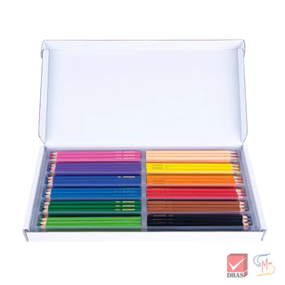 Master Art มาสเตอร์อาร์ต สีไม้ ดินสอสีไม้ 12 สี 144 แท่ง รุ่น School pack (1 ชุด)