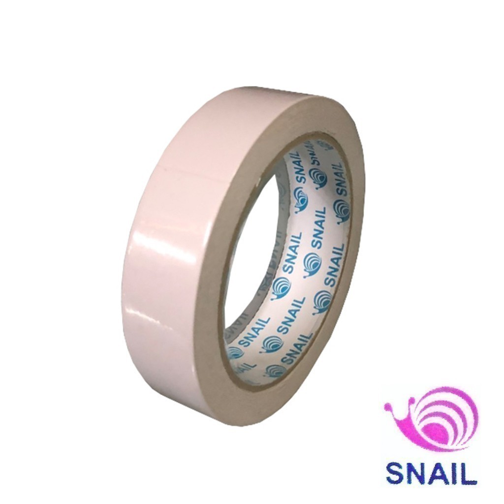 Snail เทปกาว เทปกาวสองหน้า แบบบาง ขนาด 20 หลา จำนวน 1 ม้วน