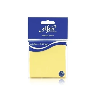 Elfen กระดาษโน๊ต กระดาษโน๊ตกาวในตัว สีพาสเทล 3x3 นิ้ว 100 แผ่น จำนวน 1 ชิ้น