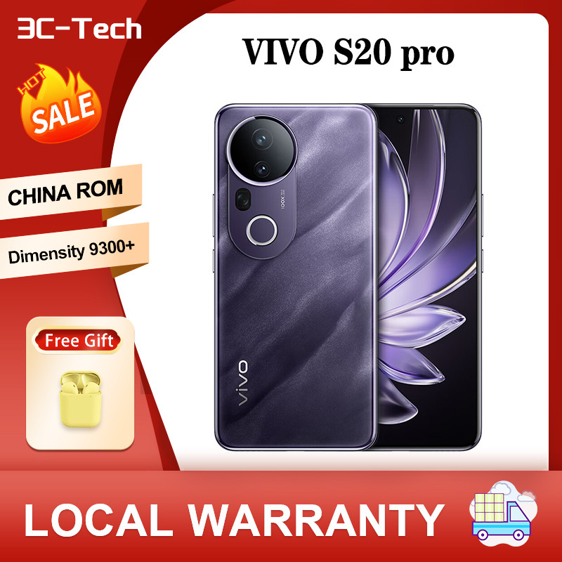 เวลาขนส่ง 10 วัน NEW VIVO S20 pro CHINA ROM 5G Mobile Phone Dimensity 9300+ 6.67 Inches AMOLED 120HZ