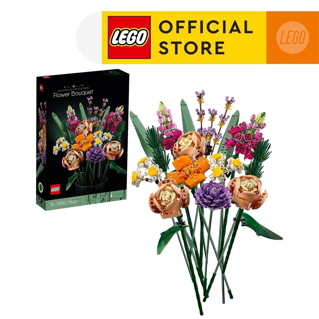 LEGO Icons 10280 Flower Bouquet (756 Pieces),Building Blocks,Kids Toy