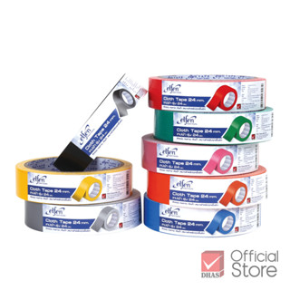 Elfen เทป เทปผ้า 24 มม. 8 หลา จำนวน 1 ม้วน