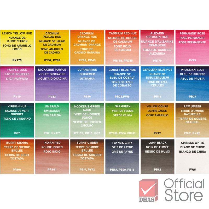 Winsor&Newton Cotman สีน้ำ ชุดสีน้ำก้อน ฟิวพลัส 24 สี #0390376 จำนวน 1 กล่อง — صورة 6