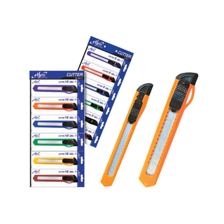[แพ็ค 6 ชิ้น] Elfen คัตเตอร์ มีดคัตเตอร์ 45 องศา 9 มม. No.1 คละสี จำนวน 6 อัน