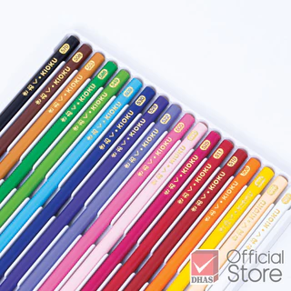 Kioku สีไม้ ดินสอสีไม้ 18 สี แท่งกลม สไตล์ญี่ปุ่น จำนวน 1 กล่อง
