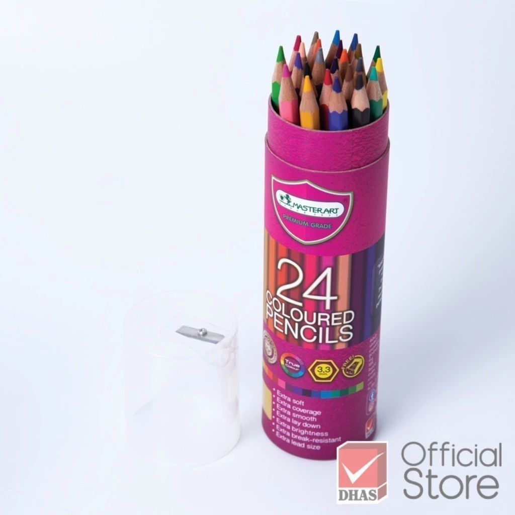 Master Art สีไม้ 24 สี ทรงกระบอก thumbnail 5