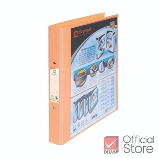 Elephant แฟ้ม 2 ห่วง รุ่น 221 VB ขนาด A4 สีพาสเทล (ใส่ซองอเนกประสงค์ได้) - 1 เล่ม