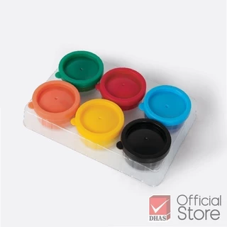 Master Art สีทามือ ฟิงเกอร์เพ้นท์ สีปลอดสารพิษสำหรับเด็ก ชนิดกระปุก 35 ml. 6 สี เสริมพัฒนาการเด็กวัย 3 ขวบขึ้นไป
