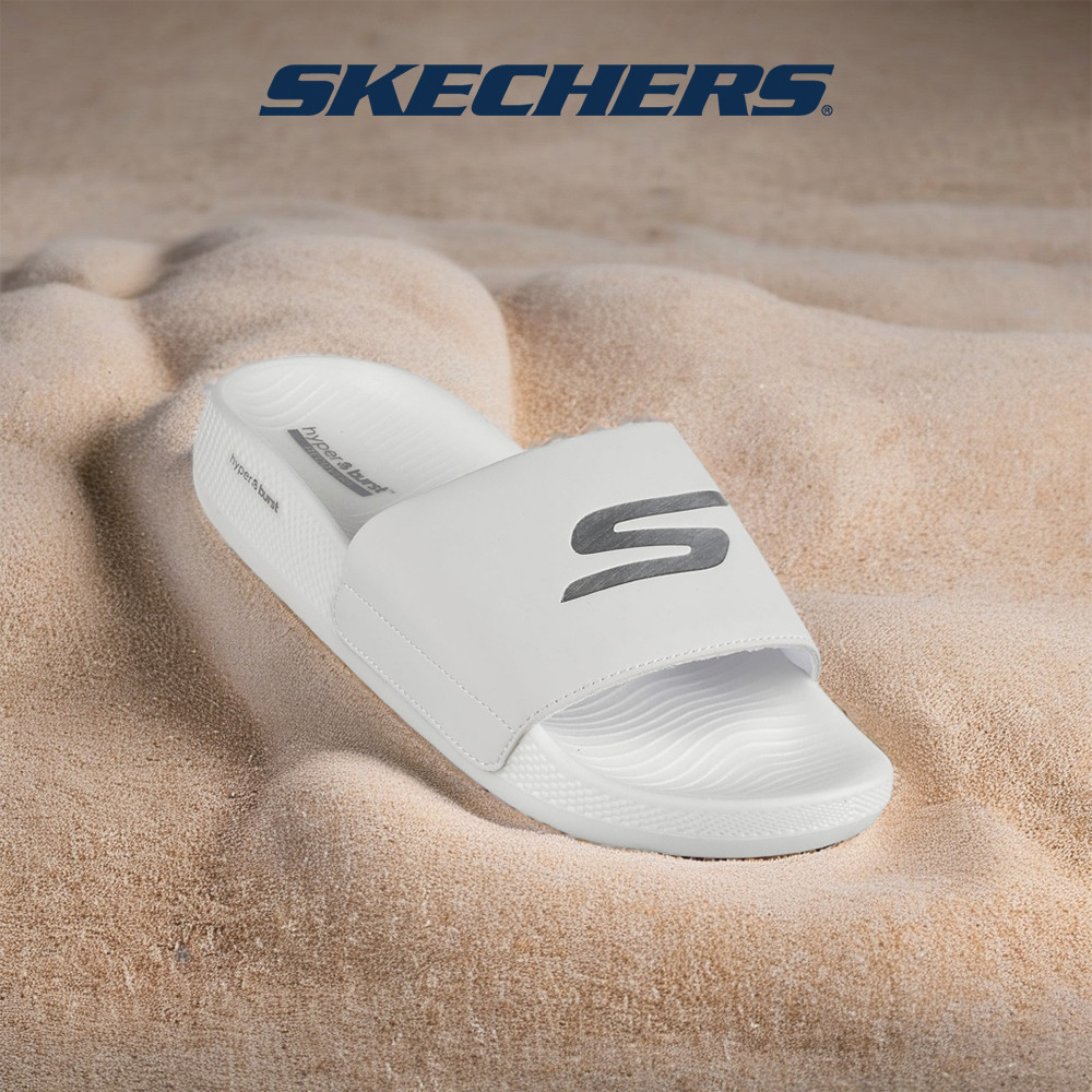 Skechers สเก็ตเชอร์ส รองเท้าแตะผู้หญิง Women On-The-GO Hyper Slide Superb Walking Slides - 172020-WHT