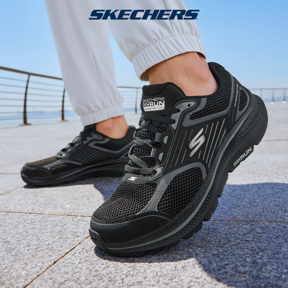Skechers สเก็ตเชอร์ส รองเท้า ผู้ชาย GOrun Consistent 2.0 Shoes - 220868-BBK