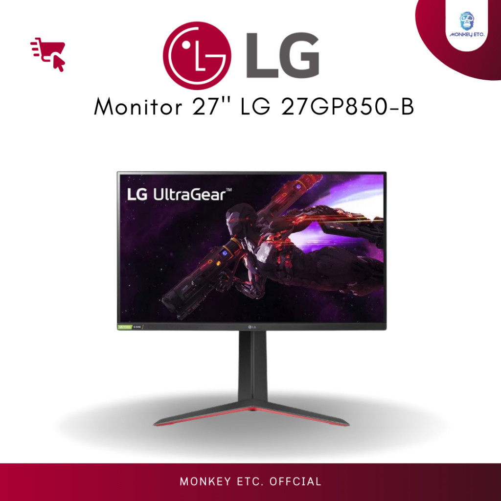 Monitor 27'' LG 27GP850-B (IPS, DP, HDMI) G-SYNC 165Hz