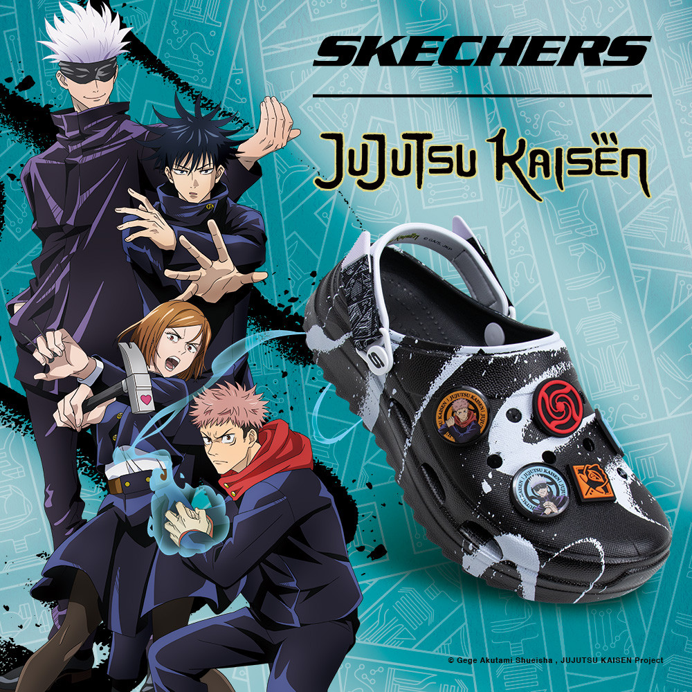 Skechers สเก็ตเชอร์ส รองเท้าผู้หญิง Women Jujutsu Kaisen Foamies Surge - 800026-BLK