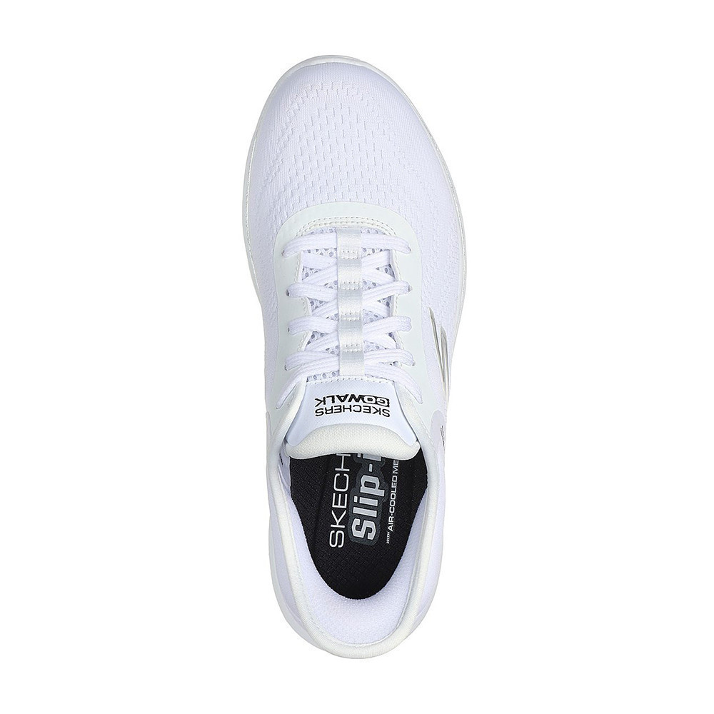 Skechers สเก็ตเชอร์ส รองเท้าผู้หญิง Women Slip-ins GOwalk 7 Valin Walking Shoes - 125233-WBK Air-Cooled Memory Foam