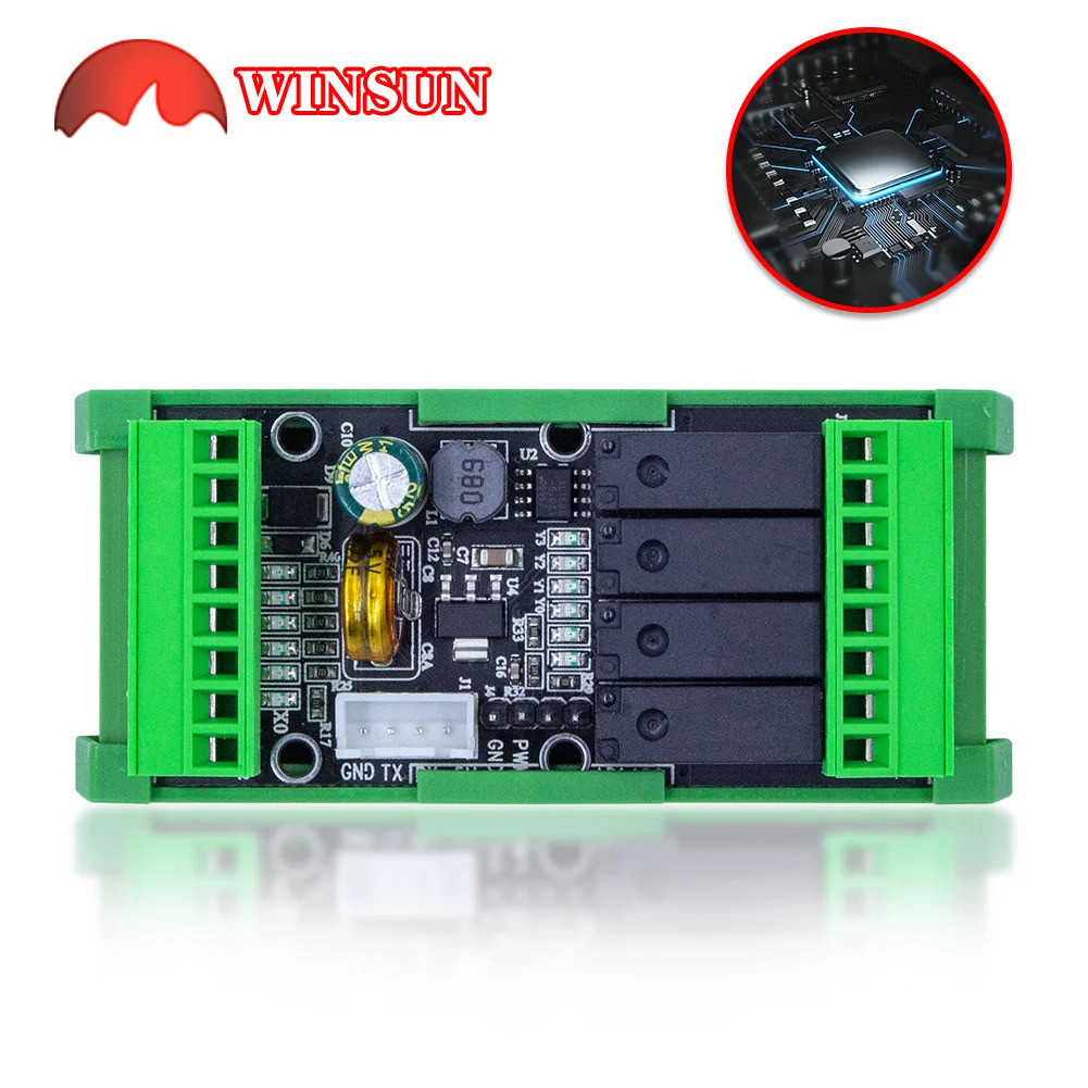 ประกอบฐาน10MT 20MT 06MR 06MT FX2N-14MR DC24V In & Out ความเร็วสูงนับ PLC พร้อม Analog 0-10V In