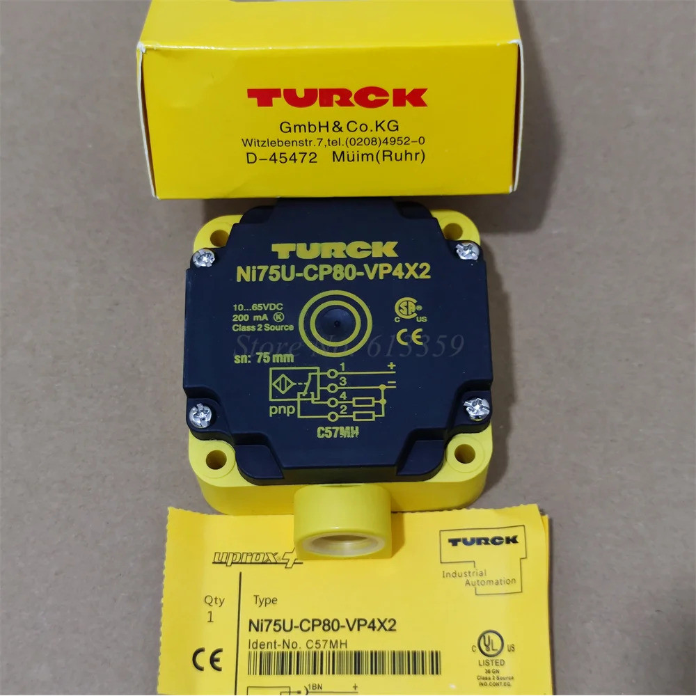 NI75U-CP80-VN4X2 NI75U-CP80-VP4X2 เซ็นเซอร์สวิตช์ความใกล้เคียง Turck ใหม่คุณภาพสูง