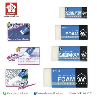 ยางลบโฟม SAKURA Foam Eraser