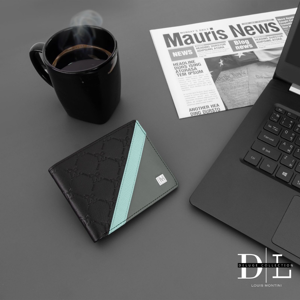 Louis Montini (DL Deluxe) กระเป๋าสตางค์ผู้ชายหนังวัวแท้ Men's Wallet TTM125