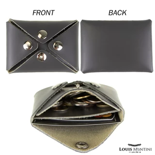 Louis Montini กระเป๋าใส่บัตร หนังวัวแท้ กระเป๋าใส่เหรียญหนังแท้ Credit Card Wallet Card Holder WK10 WK12