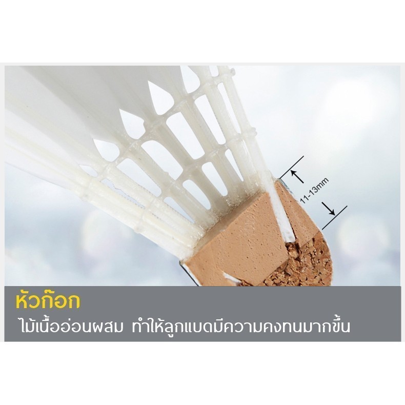 VICTOR ลูกแบดมินตัน รุ่น CHAMPION NO.1 ( 1 หลอด 12 ลูก ) - รูปที่ 3