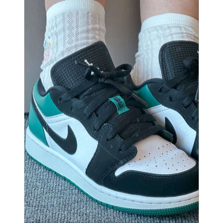 Air Jordan1 Black and green toes Sneakers รองเท้าผ้าใบ