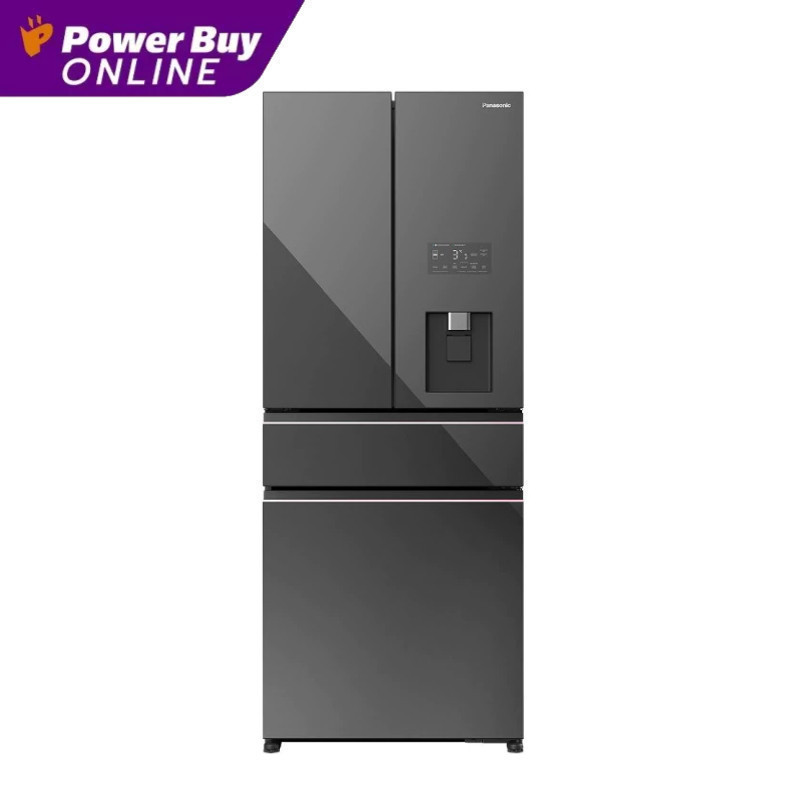 PANASONIC ตู้เย็น 4 ประตู (19.1 คิว, สี Dark Mirror) รุ่น NR-YW590Y