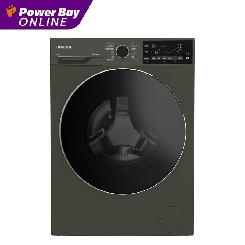 [จัดส่งพร้อมติดตั้ง] HITACHI เครื่องซักผ้าฝาหน้า (10 kg) รุ่น BD-100XFVEADM