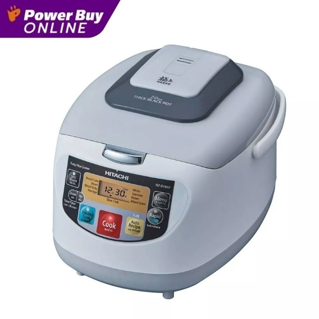 HITACHI หม้อหุงข้าว (820วัตต์,1.8 ลิตร,ขาว) รุ่น RZ-D18XF GWH