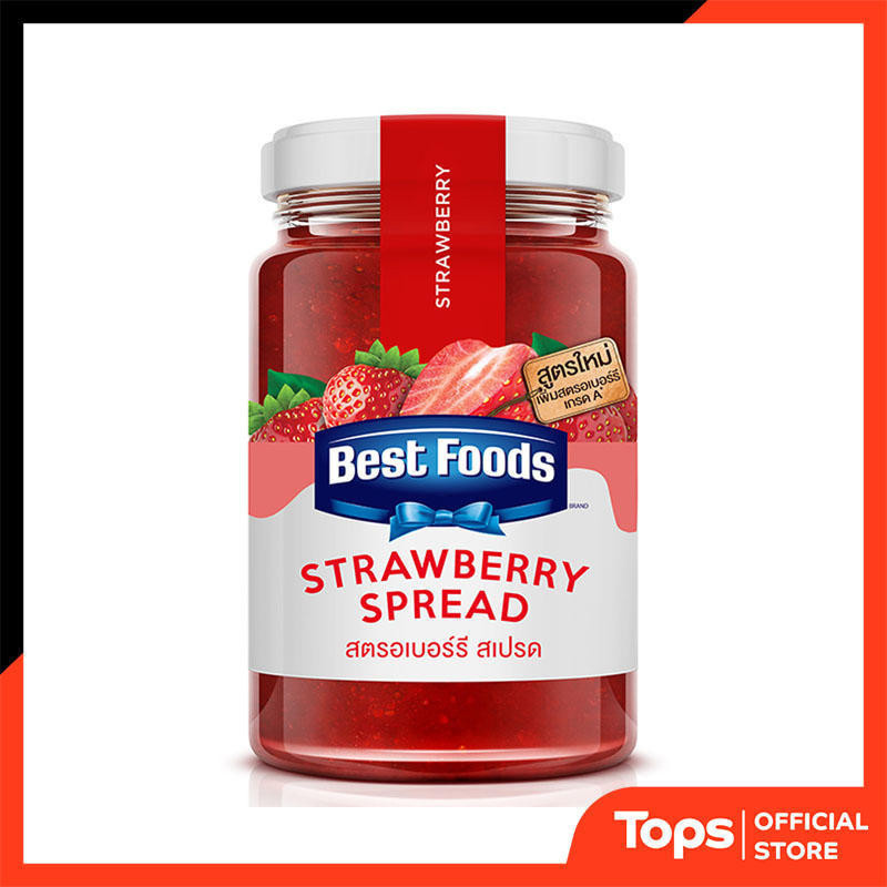 BEST FOODS เบสท์ฟู้ดส์แยมสตรอเบอร์รี่ 340กรัม [8850144226574]