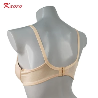 Ksara เสื้อชั้นใน ของแท้ เสริมโครง เสริมฟองน้ำบางเก็บเต้าทรง ตะขอหลัง ปรับ3ระดับ รุ่น KM2307/KSB303